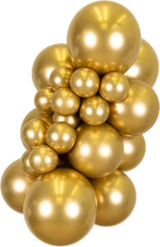 Mirror Gold Kalisan balloon cluster