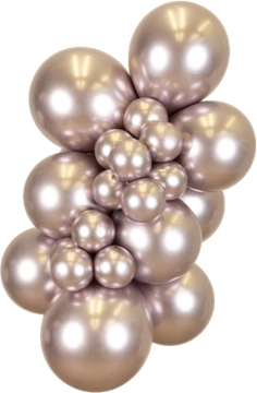 Mirror Pink Gold Kalisan balloon cluster