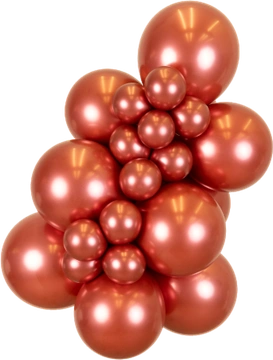 Mirror Red Kalisan balloon cluster