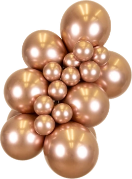Mirror Rose Gold Kalisan balloon cluster