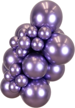 Mirror Violet Kalisan balloon cluster