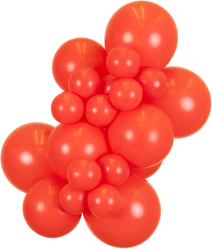 Standard Red Kalisan balloon cluster