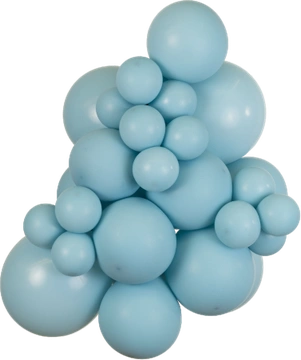 Retro Blue Glass Kalisan balloon cluster