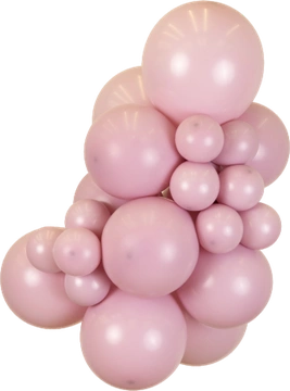 Retro Dusty Rose Kalisan balloon cluster