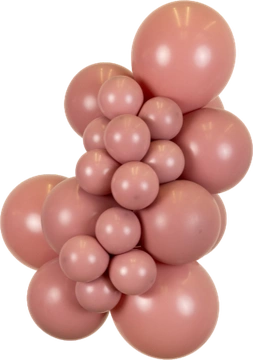 Retro Rosewood Kalisan balloon cluster