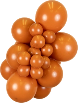 Retro Rust Orange Kalisan balloon cluster