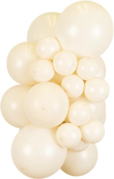 Retro White Kalisan balloon cluster