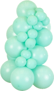 Standard Sea Green Kalisan balloon cluster