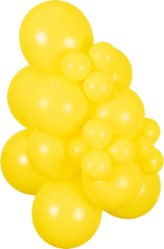 Standard Yellow Kalisan balloon cluster