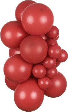 Official inflated Kalisan Standard Deep Red balloon preview